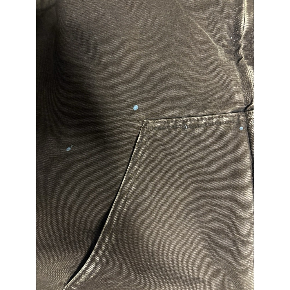 Carhartt Duck Canvas Sherpa Lined Vest Men's Size Medium Brown V33 DKB READ - Picture 4 of 7